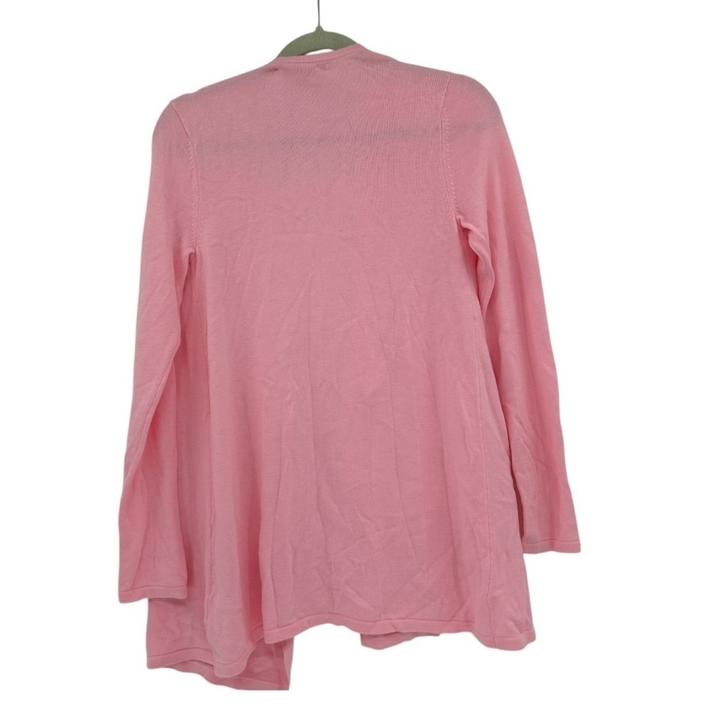 Lilly Pulitzer Pink Dustin Cardigan size S Drape front cashmere blend - Picture 3 of 5